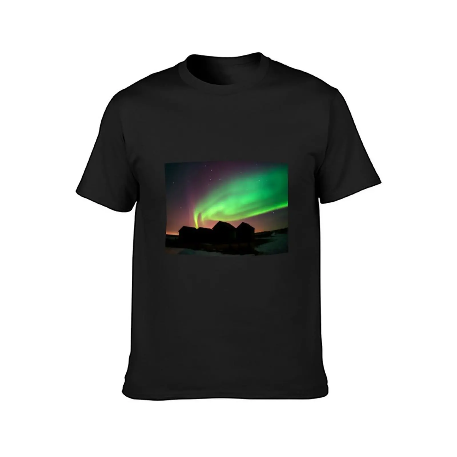 Northern Lights Barn Silhouettes Camrose Alberta T-Shirt oversizeds sweat funnys mens graphic t-shirts anime