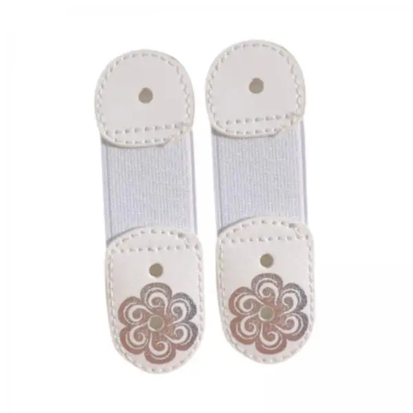 Skating Lace Straps Floral PU Leather Elastic Shoelace Bands Lace Retainer Accessories for Figure Practice