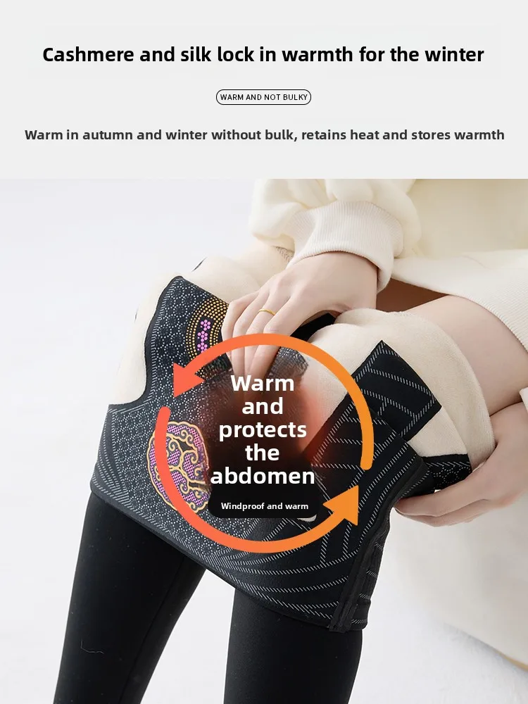 Pantaloni da yoga foderati Fce Abbigliamento fitn da donna Outdoor Inverno Nuovo Sle Pantaloni autunnali caldi Upade Patch Supporto caldo per il ginocchio...