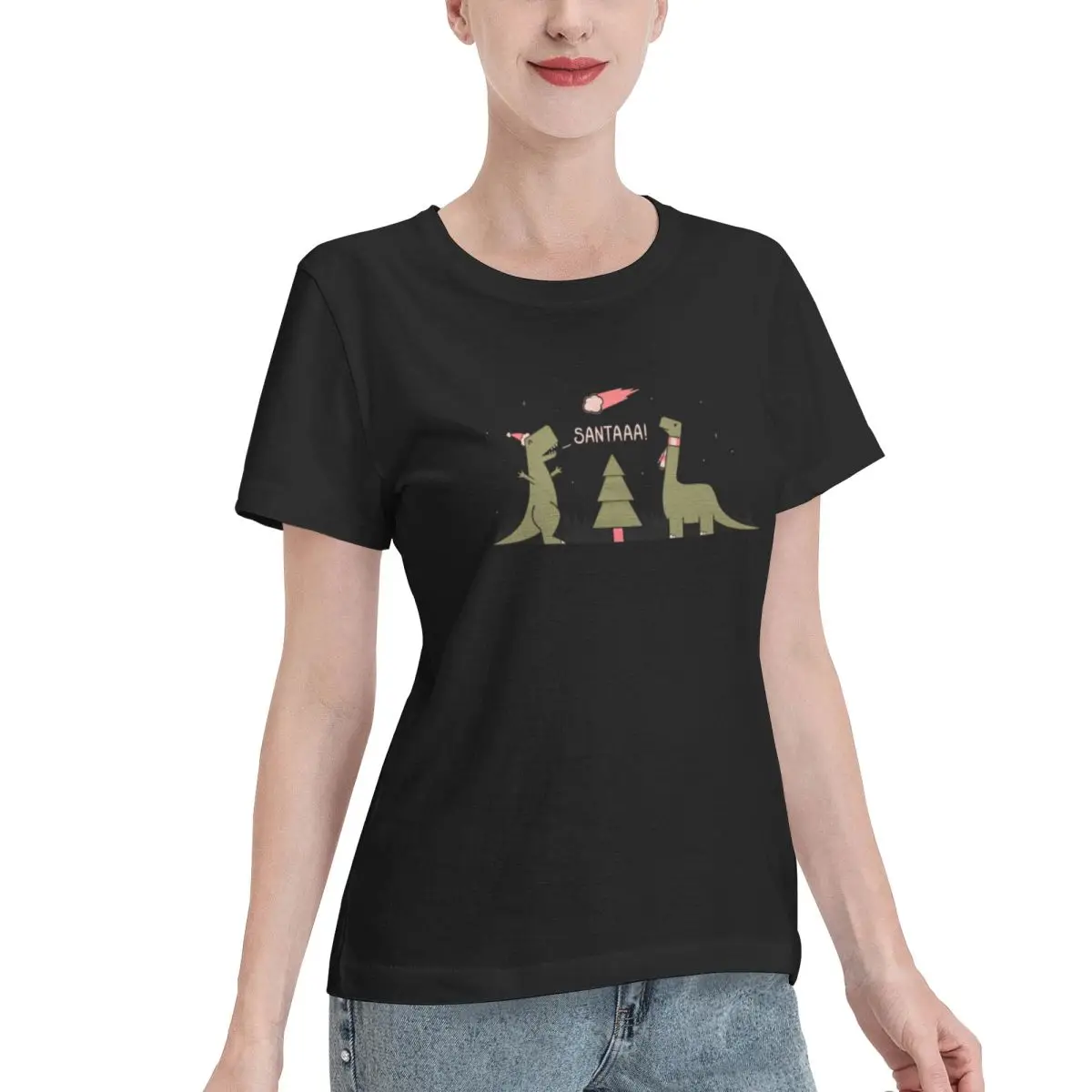 Popular On Social Merry Extinction Women's T-shirt Urban Plain Cotton Top