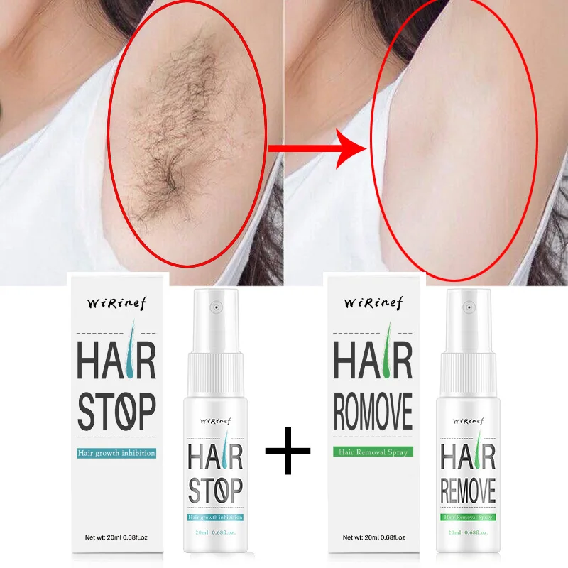 Hair Growth Inhibition Spray Hair Stop To Prevent Hair Growing Mild Moisturizing Non-Irritating Painless Hair Removal Permanent