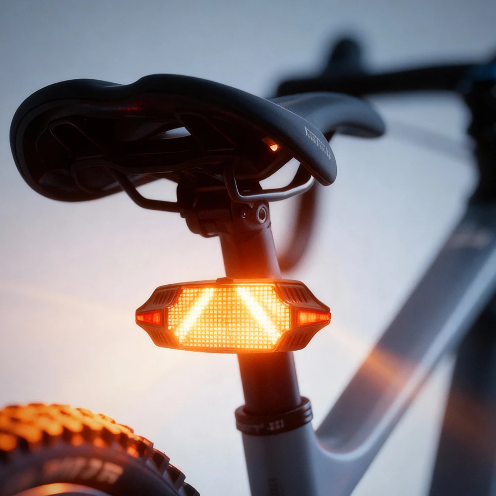 Smart Bicycle LED Light Bluetooth-compatible APP Control Bike Rear Lamp Brake Sensing Mode Safety Warning for Bicycle Motorcycle