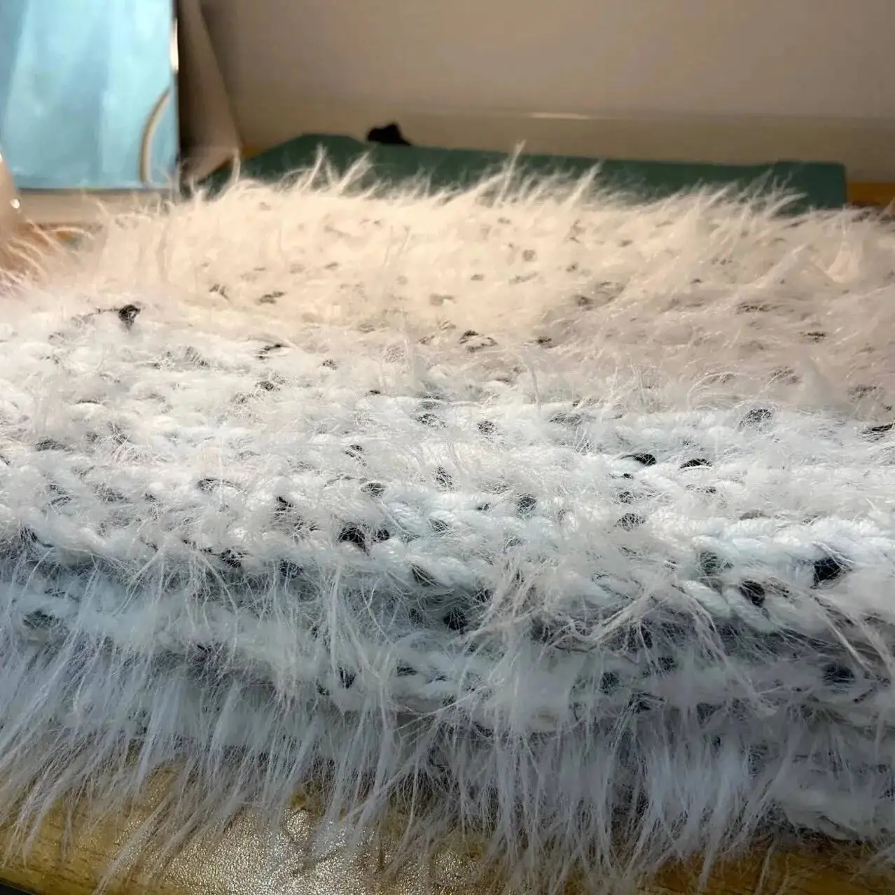 النقاط النجوم خيوط مختلطة يدويا الخريف الشتاء الجلد ودية لينة وشاح محبوك يدويا قبعة الغزل لأفضل الأصدقاء الأزواج 50 جرام