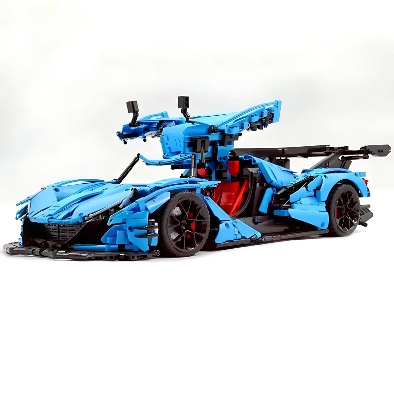 New MOC-C64003 Technical Super Sports Car Hypercar Model Building Blocks Bricks Puzzle Educational Toys Christmas Gifts For Kids