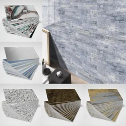 Self Adhesive Foam Ceramic Tile Stickers Bathroom Kitchen Waterproof Anti Fouling Thickened Wall Decoration Marble Decals