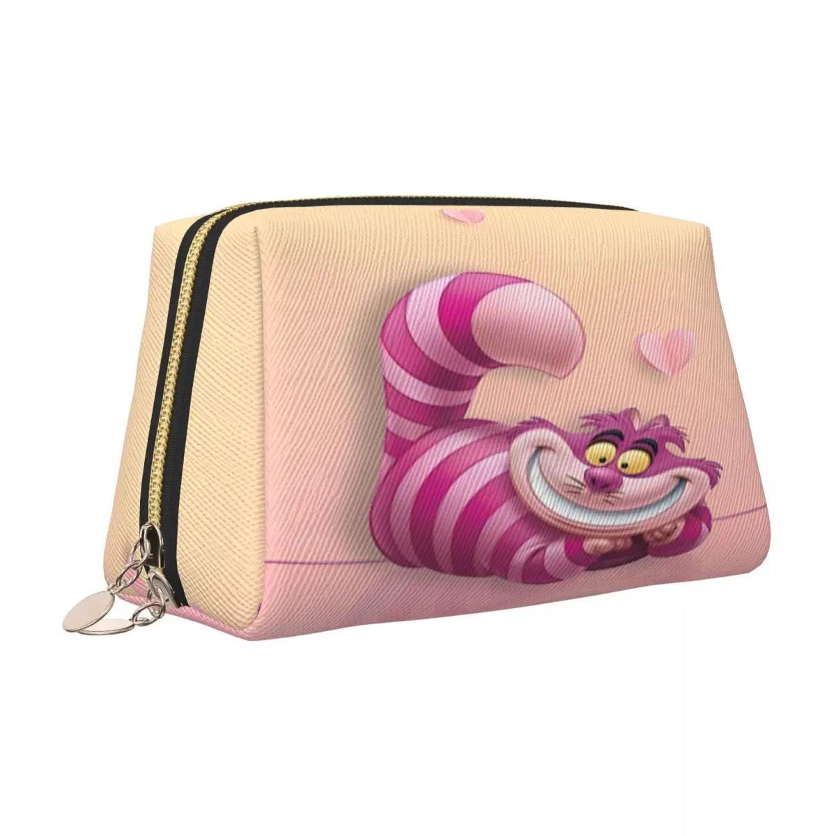 Alice In Wonderland Storage Organizers For Makeups Multi-purpose Cosmetic Bags Pu Leather Traveling For Girl Makeup Pouch