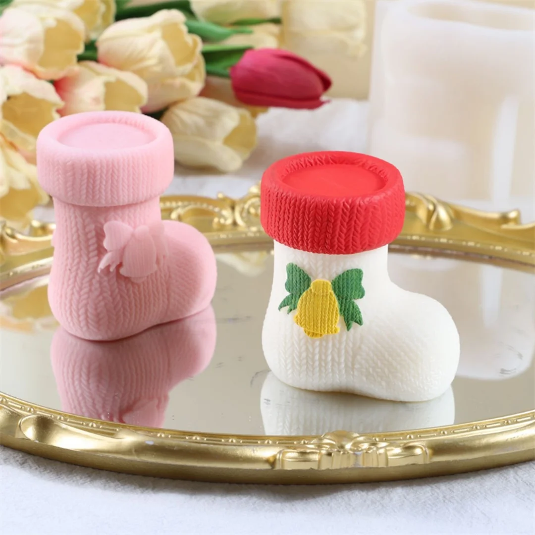 الأحذية الروائح الجبس اليدوية الديكور قالب من السيليكون DIY قالب شمع الجص المعطرة