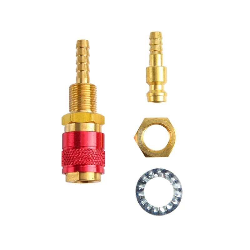 Water Cooled Gas Adapter Quick Connector Fitting For TIG Welding Torch or MIG   Plug M6/M8