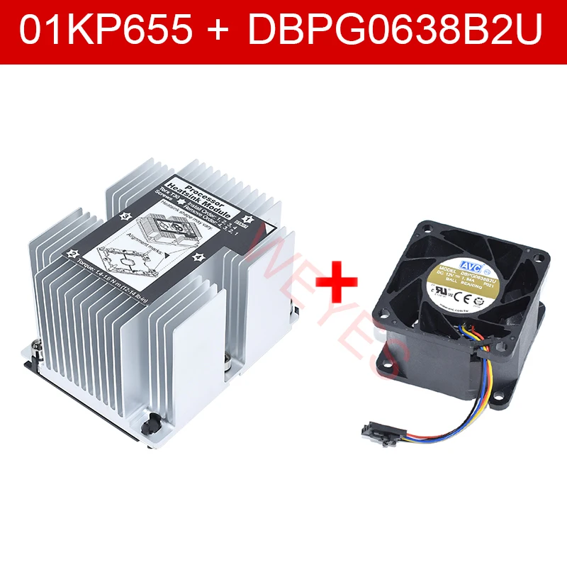 Imagem -05 - Original Dbpg0638b2u 01kp642 Quatro Linhas e Dissipador de Calor 01kp655 Apto para Lenovo Thinksystem Sr650 Sr658 Sr550 Kit Refrigeração fã