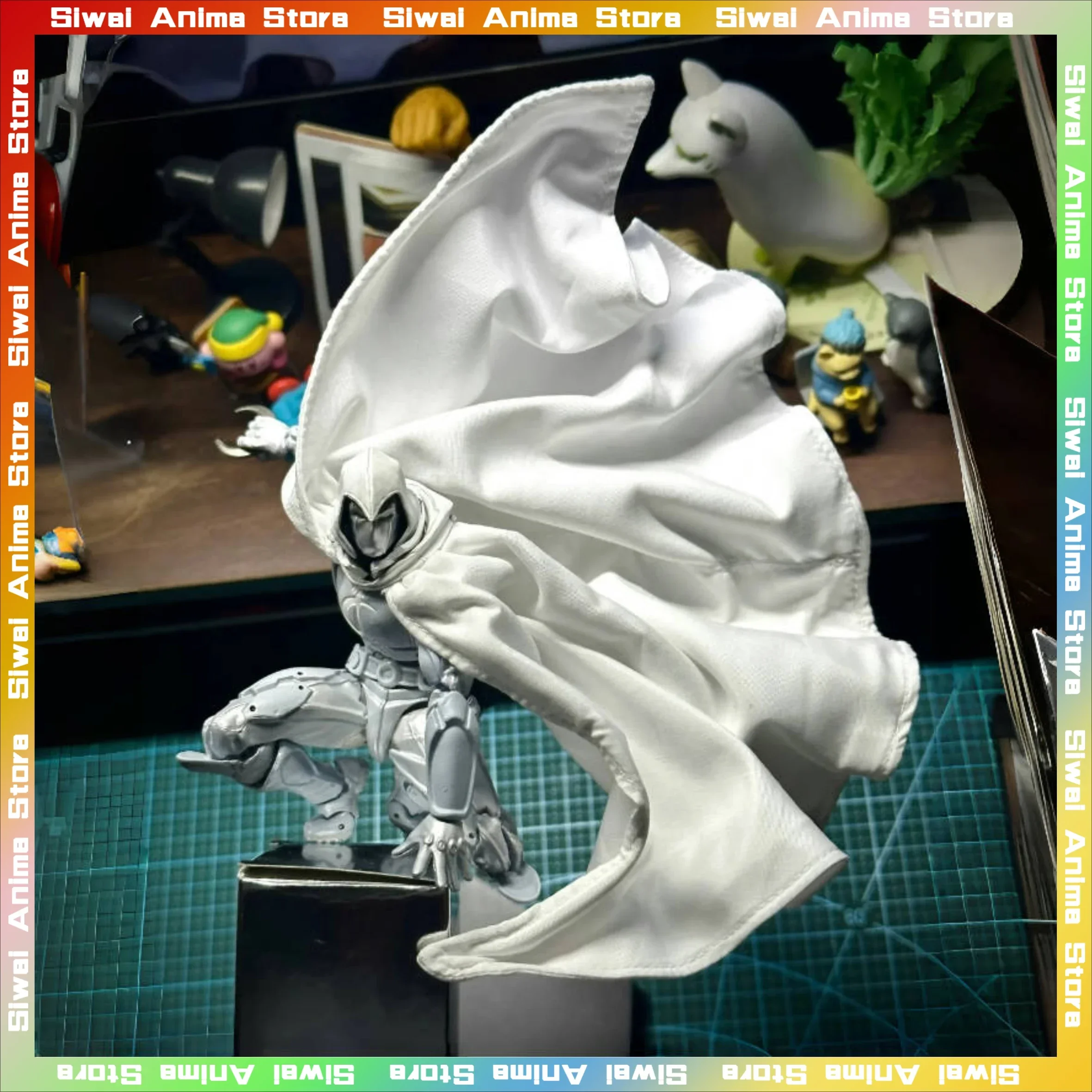 

Revoltech Moon Knight, аниме, экшн-фигурка, модель игрушки, удивительный Yamaguchi Marc Spector, фигурка комиксов, коллекция, украшение для стола, подарок