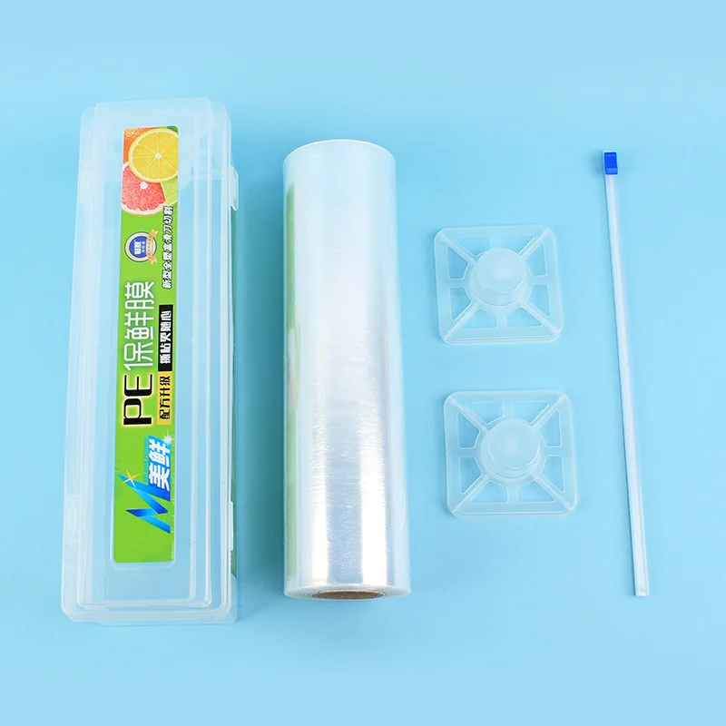 

Reusable Food Wrap Cutter, Cling Film Cutter, Plastic Wrap Dispenser with Slide Cutter Smoothly Cutting, Home Kitchen Supply