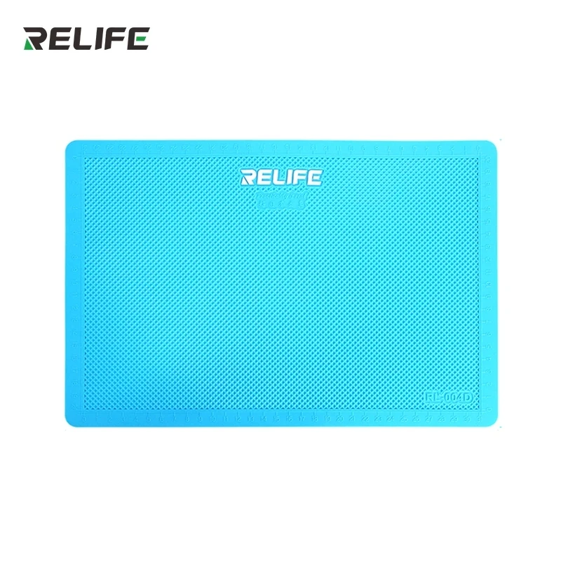 RELIFE RL-004D tappetino antiscivolo multifunzione in Silicone per isolamento termico per la riparazione del tappetino da lavoro per la riparazione dell'orologio a schermo piatto del telefono cellulare