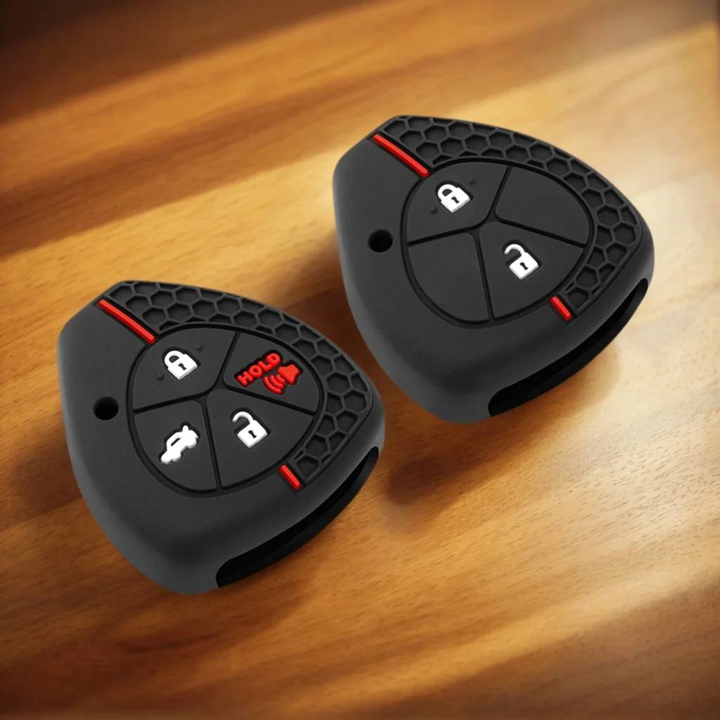 

Силиконовый чехол для ключей от машины, чехол-брелок для Toyota Auris HiLux Corolla Fortuner Prado Verso Camry Reiz Yaris Vitz Vios Rav4