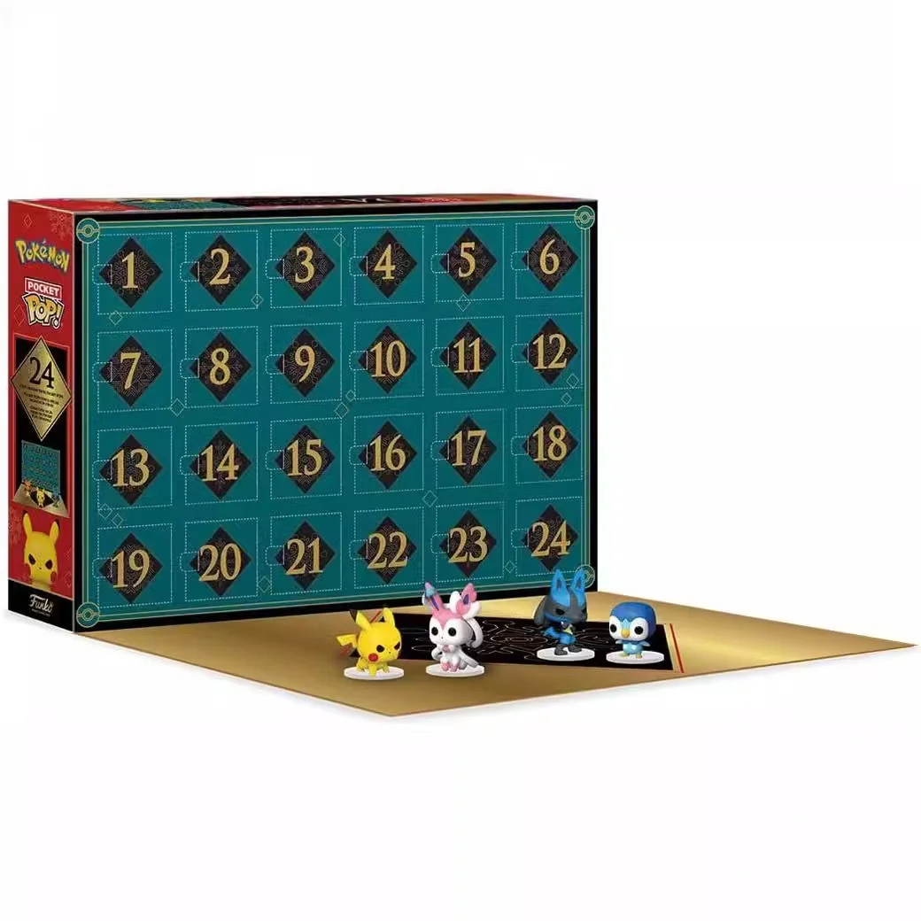 Pokemon Advent Calendar Action Figures Toys Nightmare Random Box Model Doll Funko Collection Children Birthday Christmas Gifts