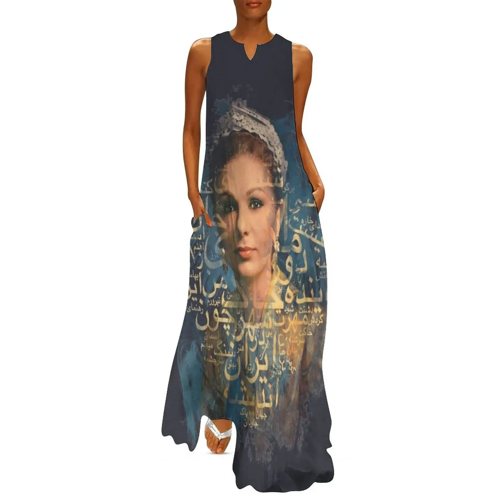 

Queen of Persia (Farah Diba) Long Dress luxury women"s party dress evening prom Long veiled dresses luxury woman evening dress