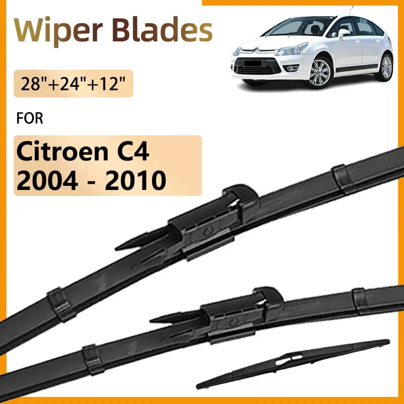 

Wiper Blades Brushes For Citroen C4 Hatchback 2004 - 2010 Accessories Front Rear Windscreen Windshield 2009 2008 2007 2006 2005