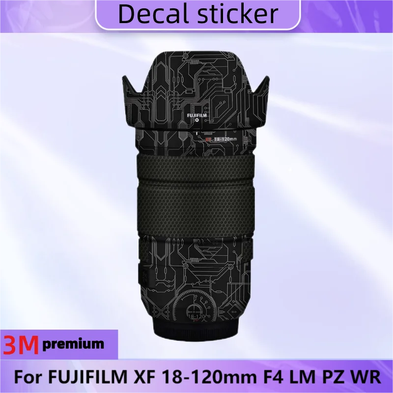 For FUJIFILM XF 18-120mm F4 LM PZ WR Lens Sticker Protective Skin Decal Vinyl Wrap Film Anti-Scratch Protector Coat XF18-120