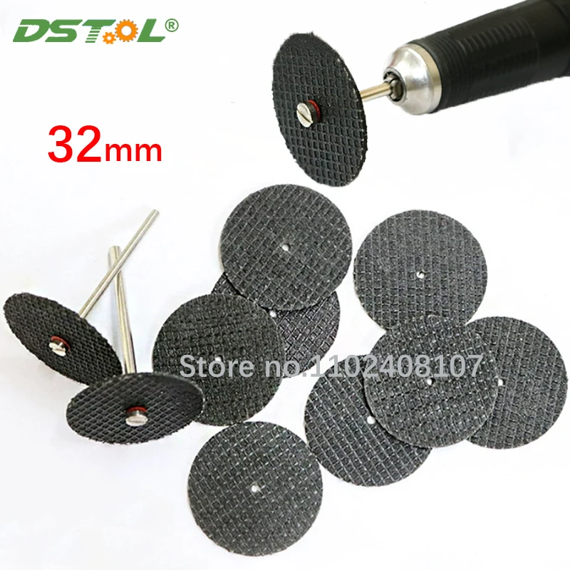 

32 мм отрезной диск по металлу, двойная сетка, дисковая пила из смолы, стержень с хвостовиком 3 мм для прецизионной резки
