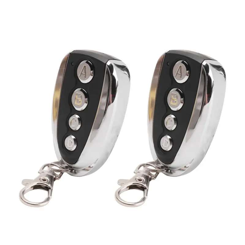 2Pcs 433.92Mhz Universal Remote Control For Garage Doors And Gates 4-Button Keychain Duplicator Garage Door Opener