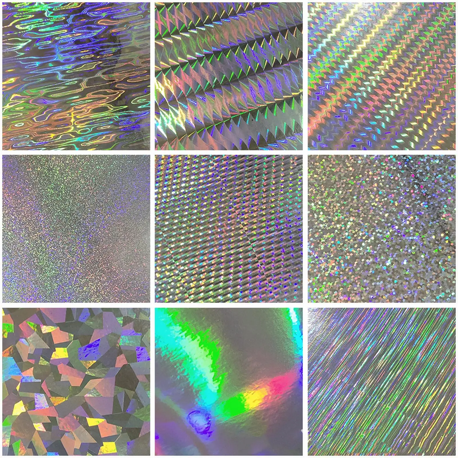 18Pcs Fish Scales Stickers Flasher Adhesive DIY Spoon Holographic Tape