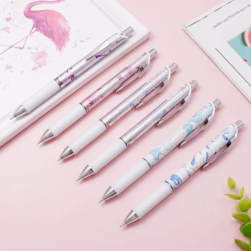 Pentel Kawaii Mechanical Pencil PL75 Spring Limited Edition 0.5mm Leads HB With Eraser School Supplies Stationery