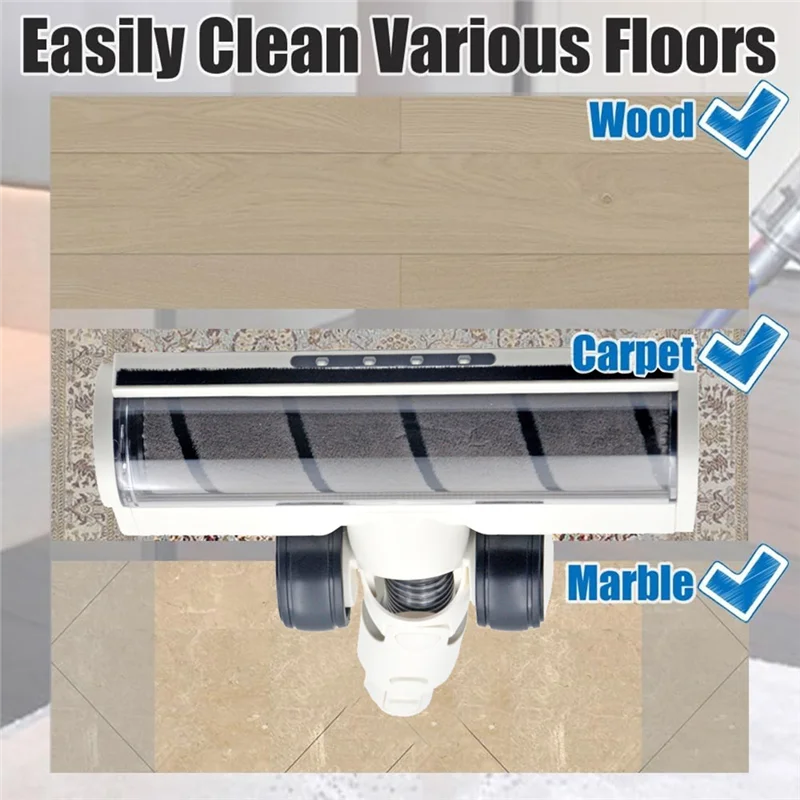 N83R For Dreame R10 R20 R30 T20 T30 V11 V12 Handheld Vacuum Cleaner Accessories Electric Floor Brush Head White