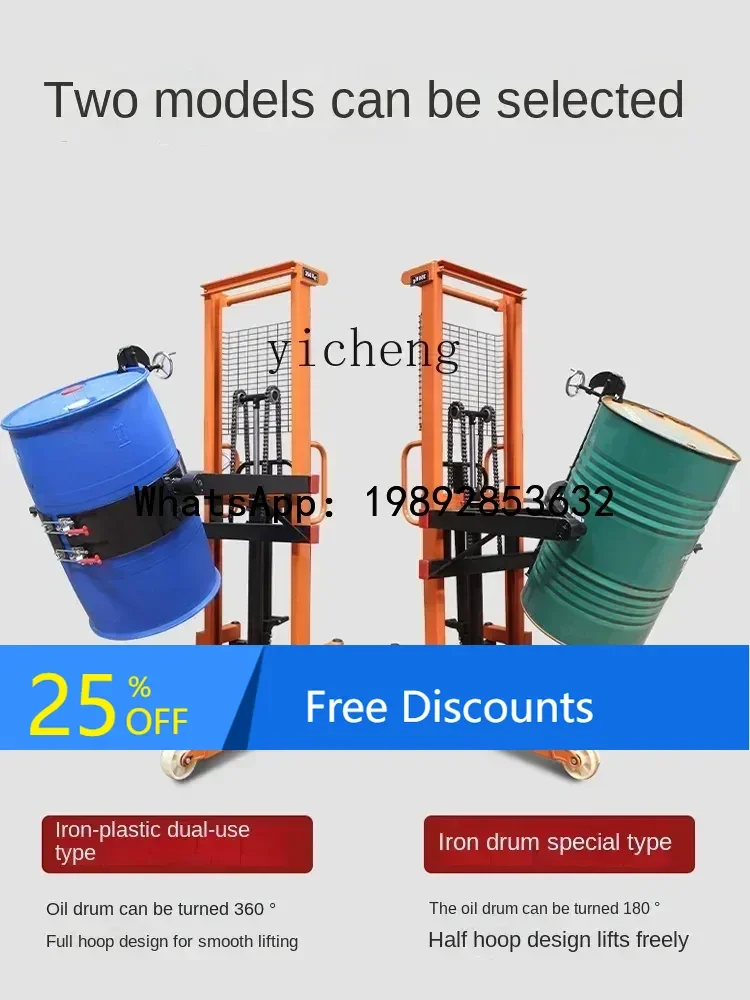 Carregamento e descarga manual hidráulico do caminhão basculante do tambor de óleo A1