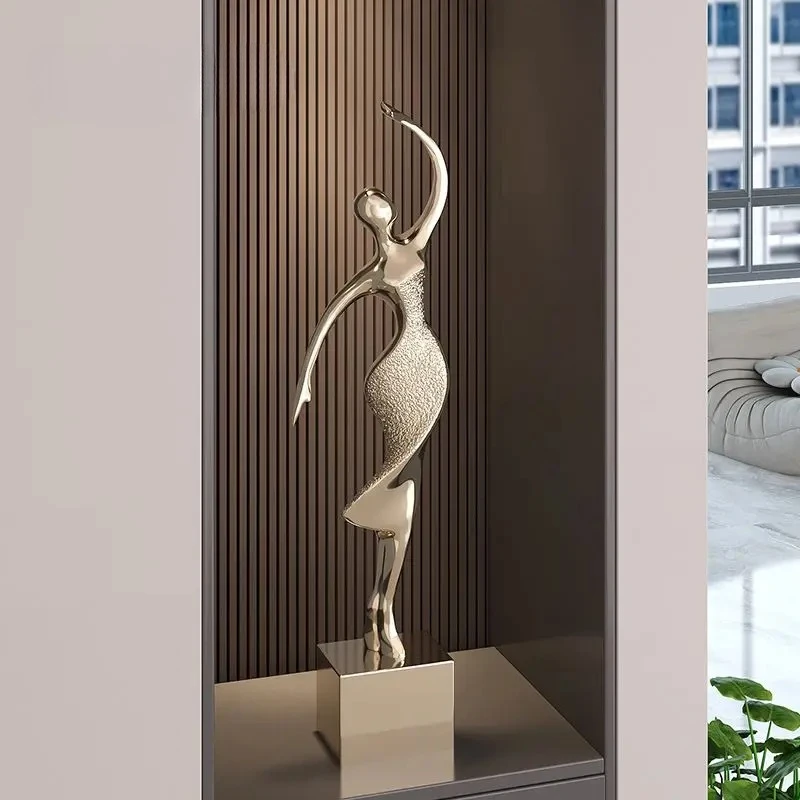 new home craft Light luxury high-end abstract figure art sculpture ornament living room porch TV cabinet decoration housewarming