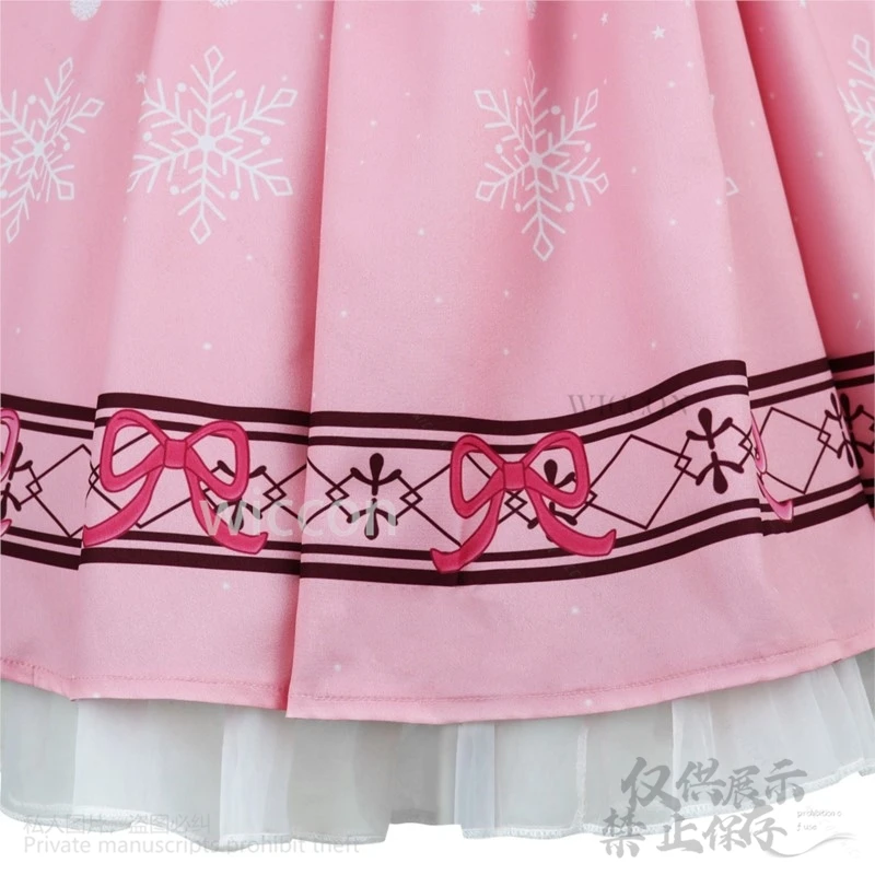 Costume Cosplay de Dessin Animé Extron Intérieur ki, Robe Rose Lolita, Uniforme Mignon, Perruques de Jeu pour Halloween, ixde Noël, pour Bol, Personnalisé