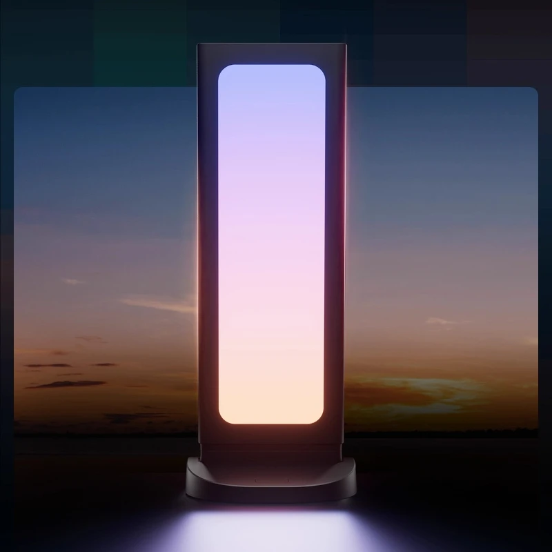 

RGB color light e-sports hole board handle stand table with sunset molten gold ambient light