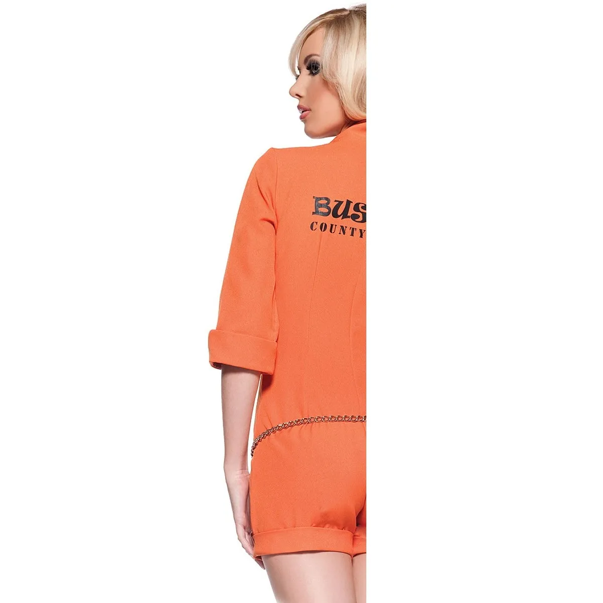 Sexy loween prisioneiro traje palco orm MXL laranja feminino roupas de desempenho de polícia tradicional chinês étnico feminino...