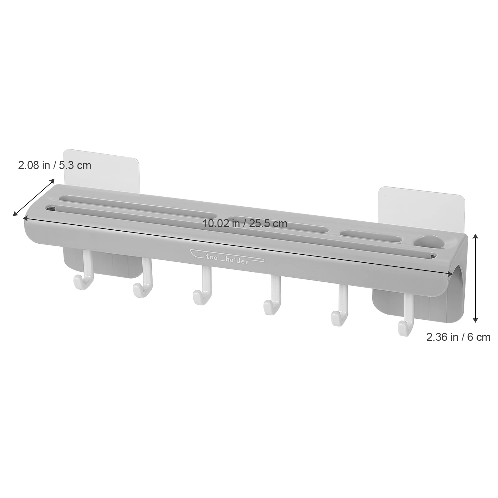 

1pc Punchless Kitchen Rack Abs Wear Resistant Cookware Holder Simple Tool Support Shelf Storage Vertical Design Easy