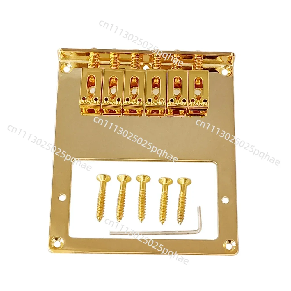 Gold 6 Roller Saddle 6 String Humbucker Guitar Bridge for Tele Telecaster