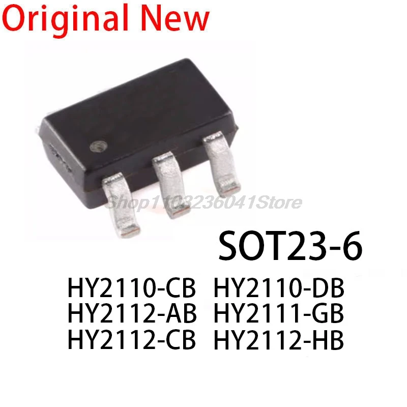 10PCS New and Original chip HY2110-CB 10CB HY2110-DB 10DB HY2111-GB 11GB HY2112-AB 12AB HY2112-CB 12CB HY2112-HB 12HB SOT-23-6