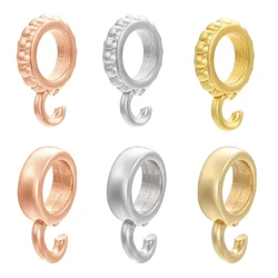 ZHUKOU NEW Brass Round shape clasp hooks for women DIY handmade necklace earrings jewelry accessories Supplies wholesale VZ269