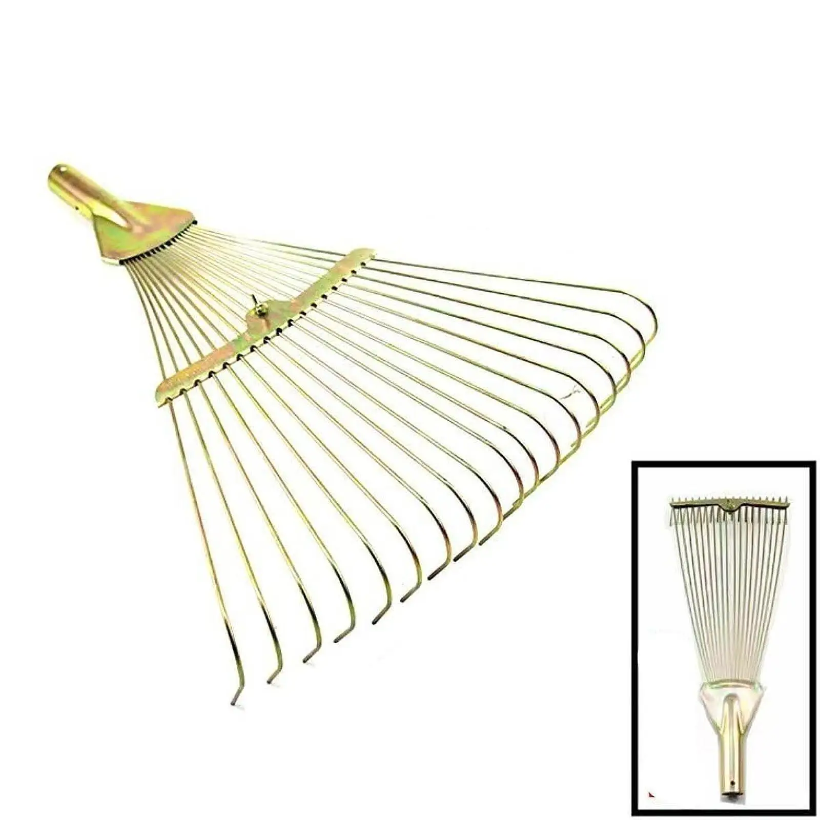 

Rake Head Collecting Leaves Gardening Tools Effective Steel Replacement Head for Lawn Yard Garbage Reaching Little Nooks Shrub