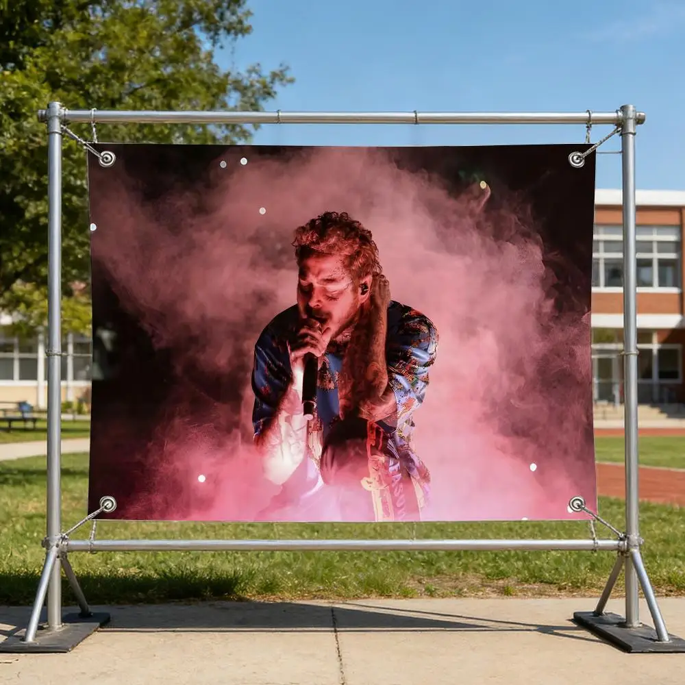 Music Viral Hit Post Malone Flags Specialized for indoor and outdoor home decorations, outdoor camping, and bar parties