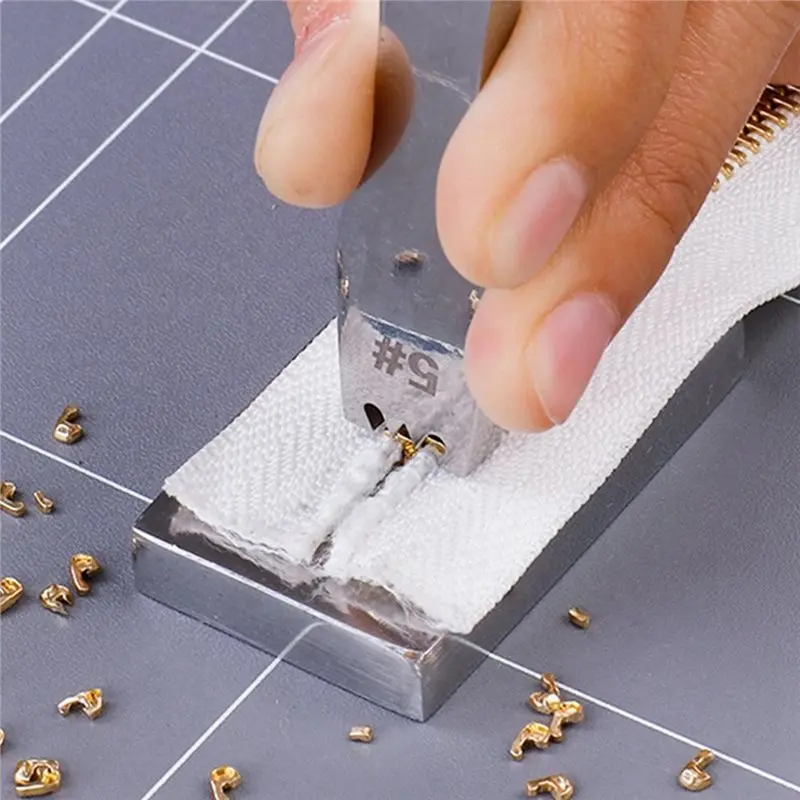 M11K-Leather Tools Accessories Manual 1 Set 3 5 Stainless Steel Zipper Teeth Removal Tool DIY Zipper Zip Tooth Cutter Remover