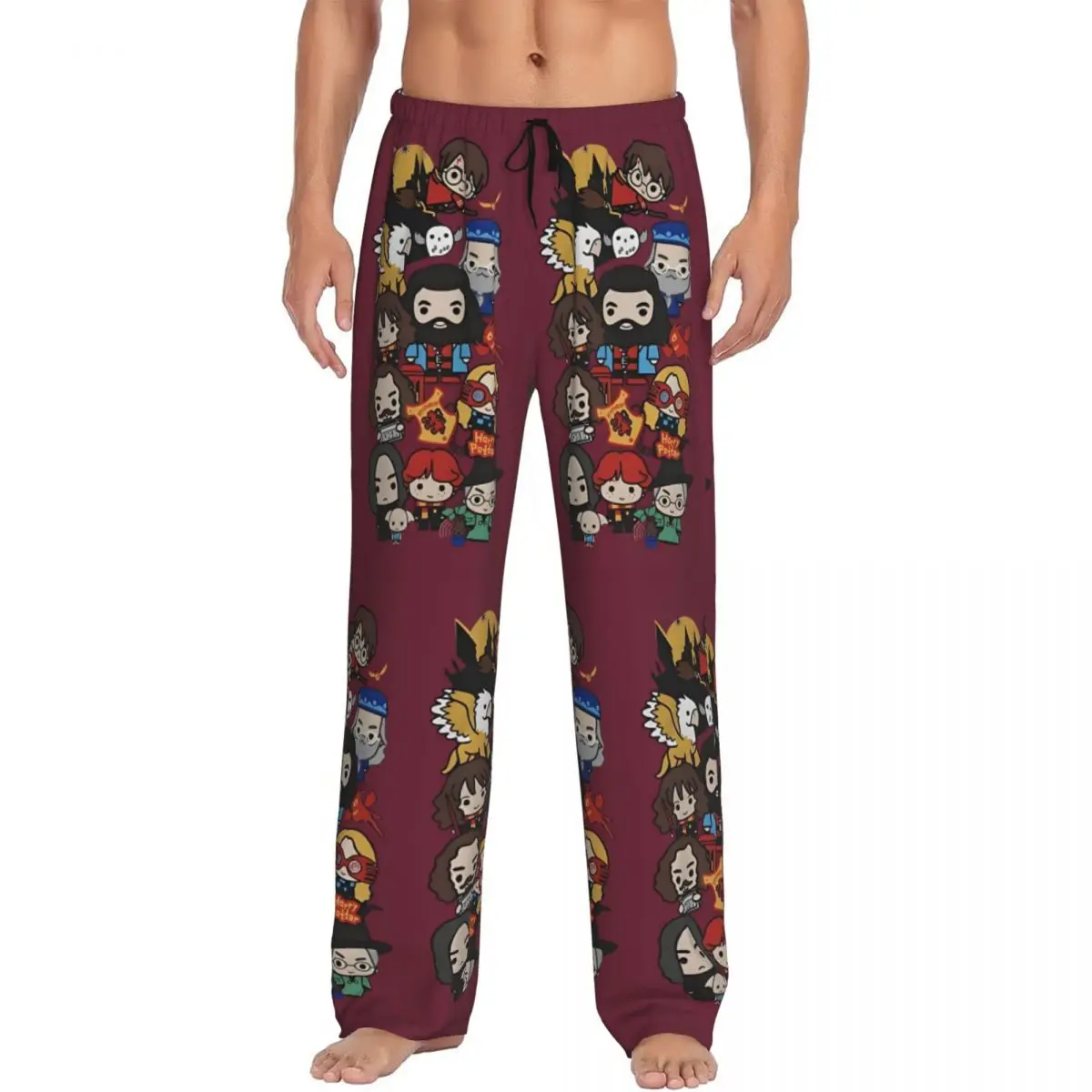 

Custom H-Harrys Pajama Pants Men Magic School Sleepwear Lounge Sleep Bottoms Stretch with Pockets