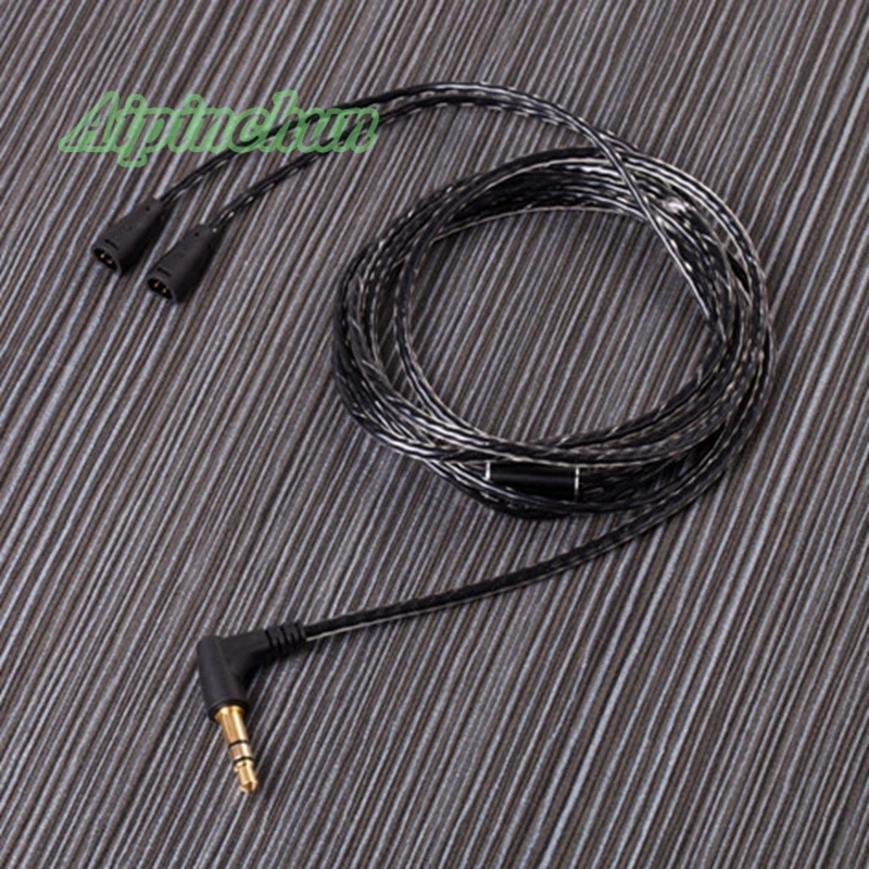 Aipinchun-conector de flexión de 3 polos de 3,5mm, Cable de repuesto para auriculares OFC, Cable para IE8 IE8i IE80