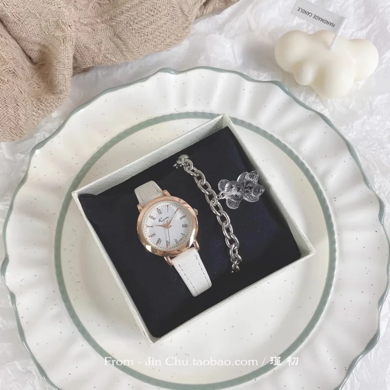 Reloj con cinturón para mujer, accesorio de estilo veraniego, sencillo, temperamento, diseño de interés especial