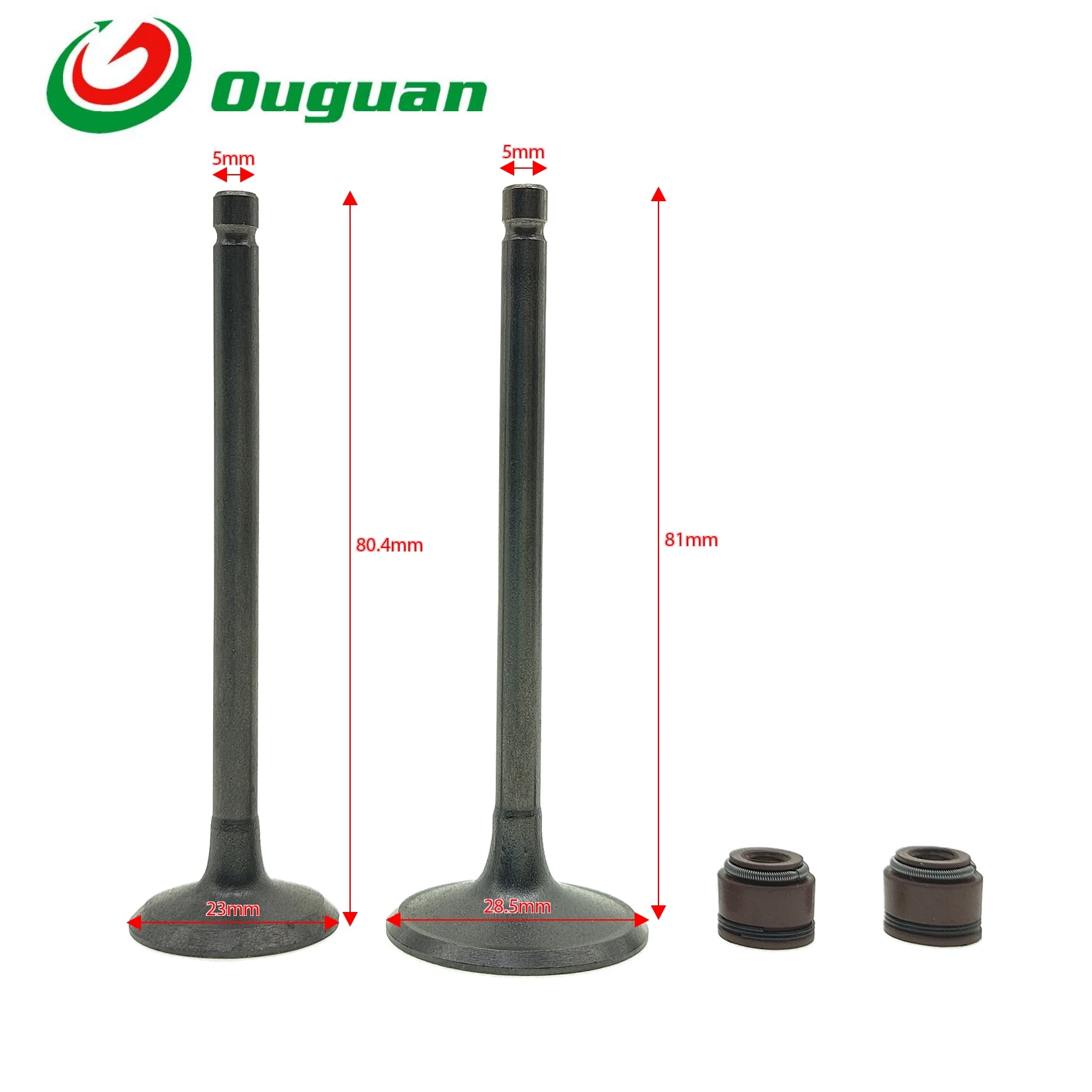

ouguan for Yamaha Byzon FZ16 FZ-16 21CE21210000 21C-E2111-01 21C-E2121-00 Valve Intake Exhaust Stem Valve Oil Seal