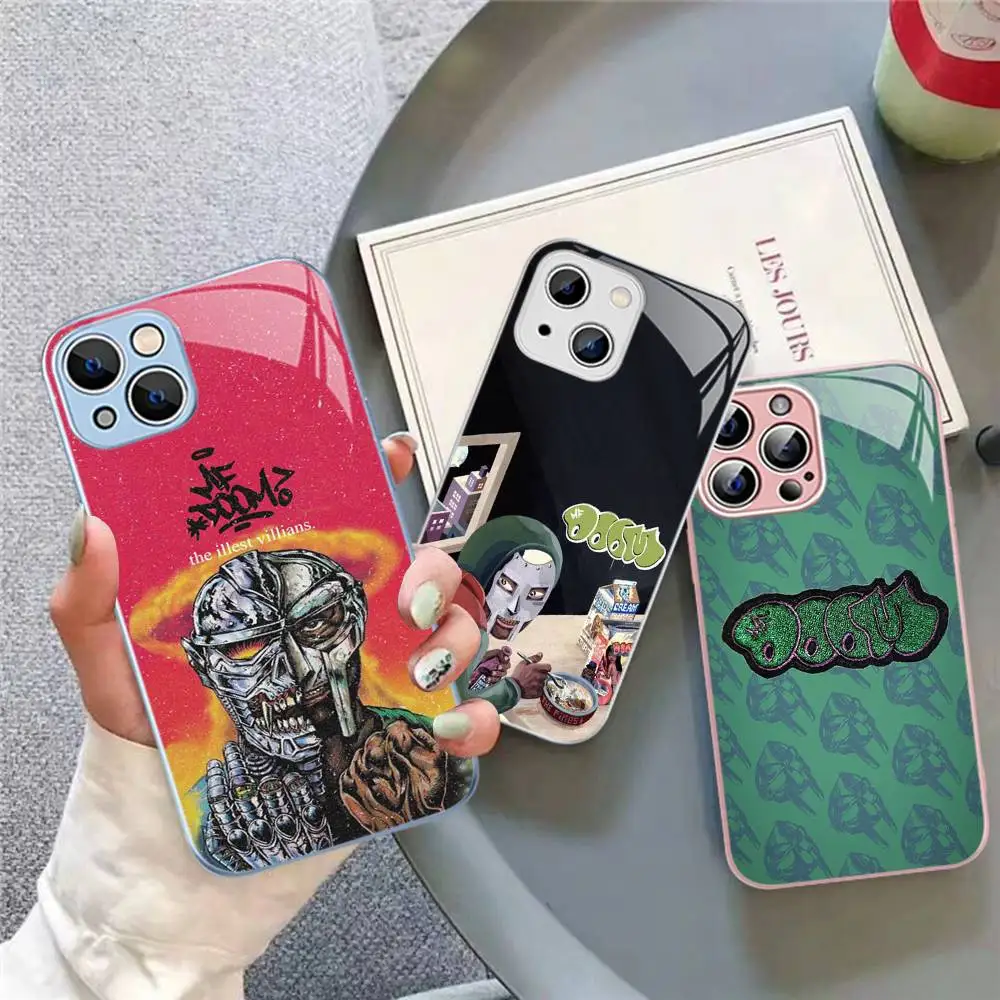 

M-MF D-DoomS Band For IPhone 14 13 12 Mini 11 Pro XS Max X XR 14 Plus Tempered Glass Cover