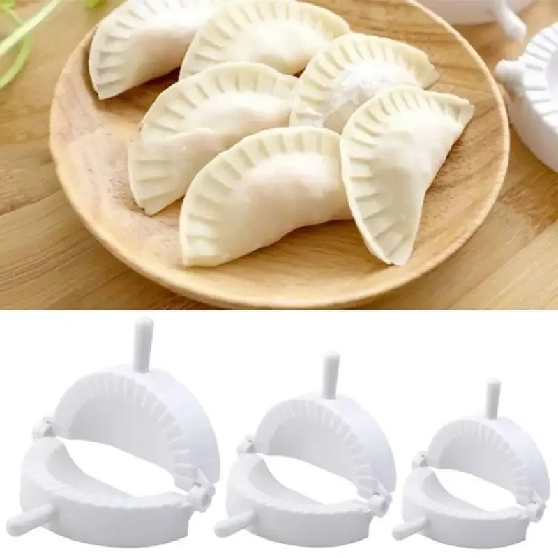 3pcs Dumpling Maker Dumpling Tool Dough Press Dumpling Mold Meat Pie Cutter for Ravioli Calzones Empanada Turnover Pierogi Gyoza
