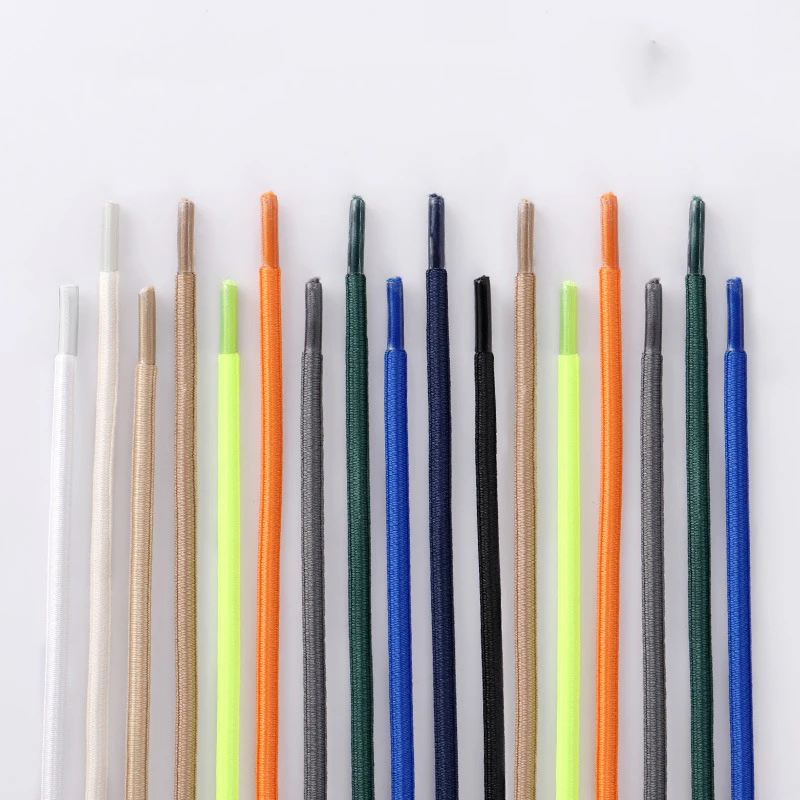 High elasticity shoelace 4mm wide oval high quality shoelaces Suitable for a wide range of shoes 1Pair