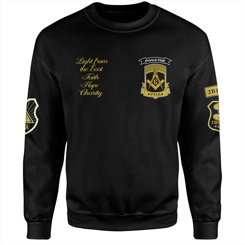 

2024 Mason Freemasons Men's Sweatshirt Clothes 3D Print Freemason Sweaters Male Women Long Sleeve Tops Spring And Autumn Hoodie