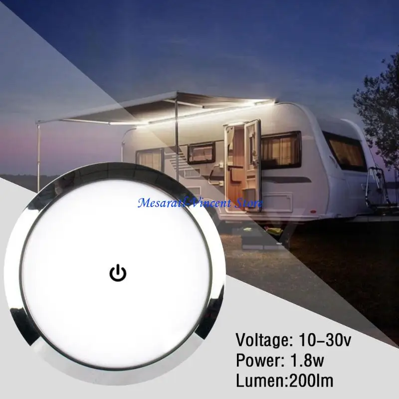 A70F Round Dome Light SurfaceMount LED Ceiling Downlight for CamperVan Marine