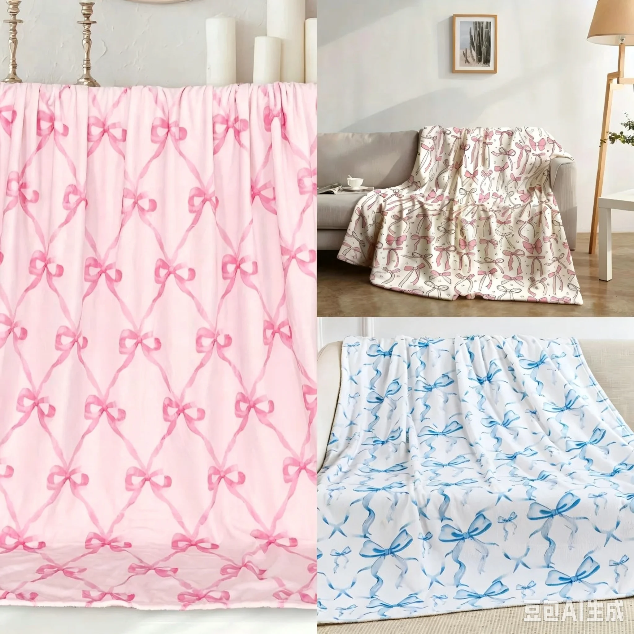 Latest Summer Throw Blanket - Soft and Comfortable Printed Blanket - Sofa Blanket - for Air Conditioning Use