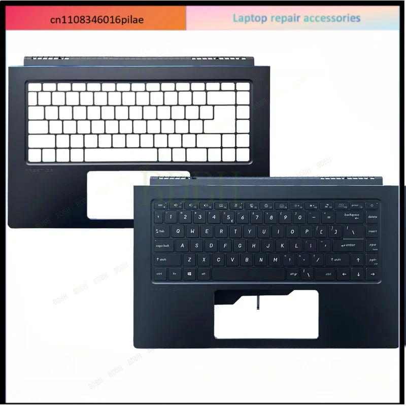 New For Chau  Prestige 15 MS-16S3 Laptop shell, palmrest cover with White Backlit keyboard /Upper Case Palmrest Cover 6S3C412