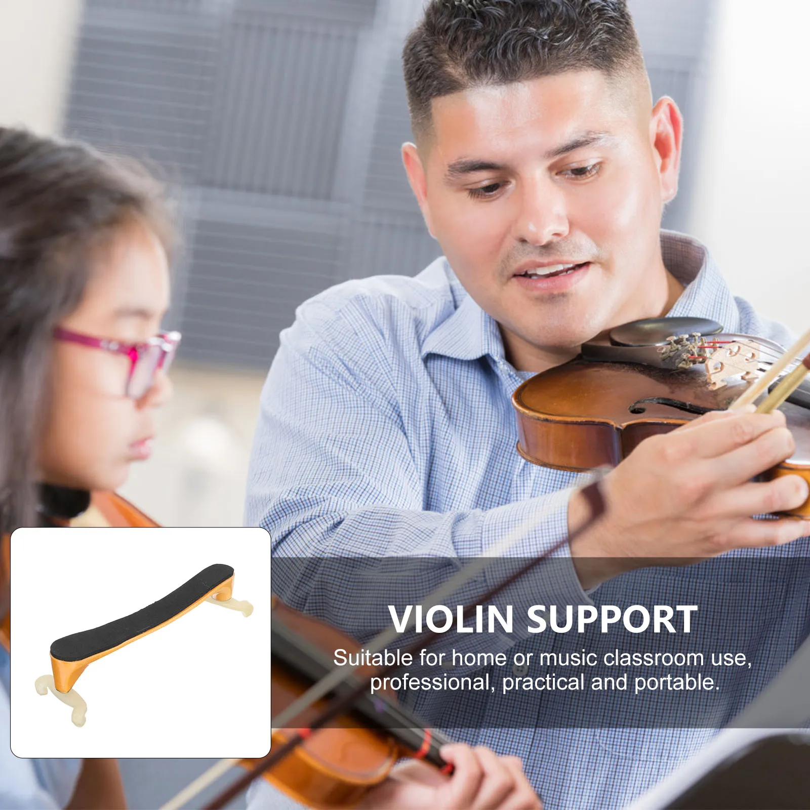 

Comfortable Violin Shoulder Rest Simple Support Playing Supplies Durable Lightweight Professional Music Accessory